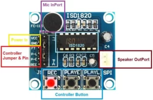 ISD1820 Voice Recording Module With On Board Mic and Speaker - Image 2