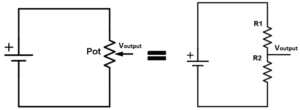potentiometer subsequent circuit